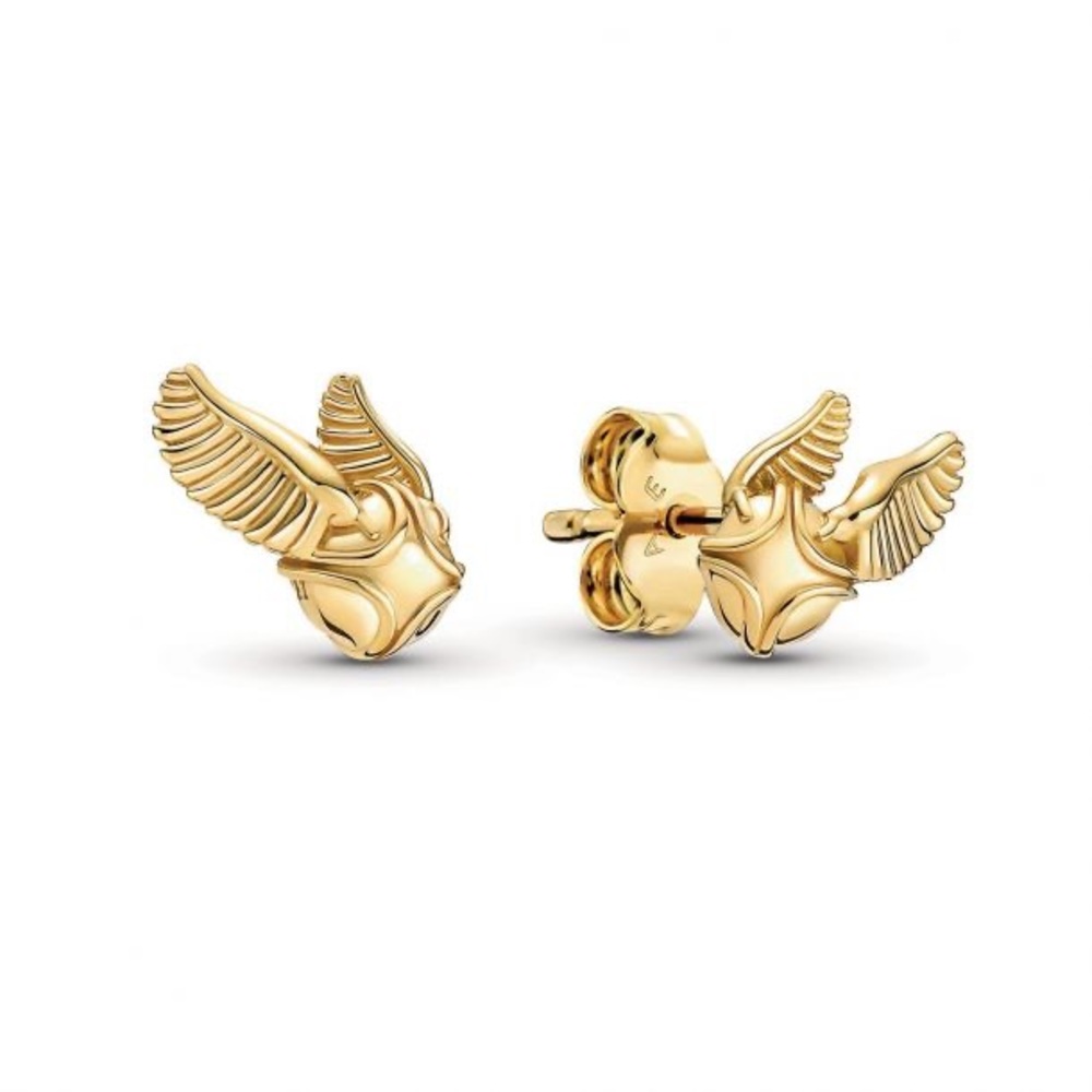 Pandora Harry Potter Golden Snitch Earrings